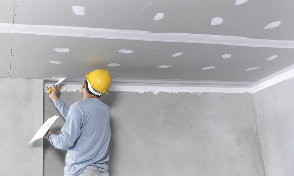 Urla İskele alçı sıva uygulaması